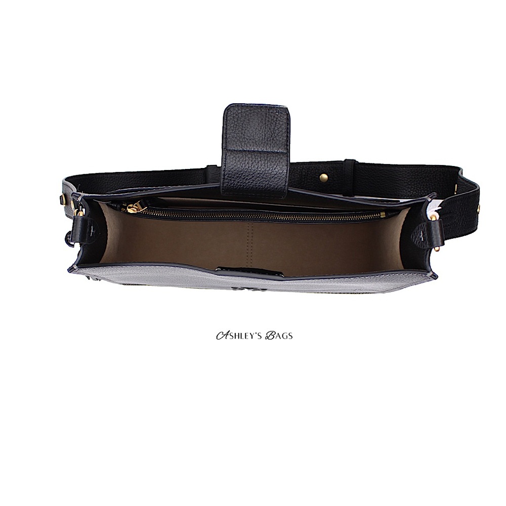 Tory Burch Thea Large Shoulder Bag In Black - Picture 8 of 13